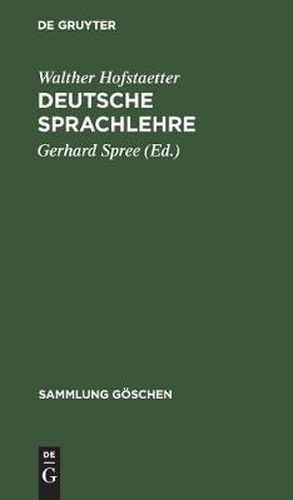 Cover image for Deutsche Sprachlehre