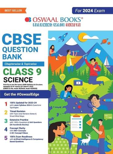 Cover image for Oswaal CBSE Class 9 Science Question Bank (2024 Exam)