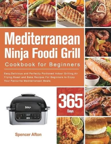 Cover image for Mediterranean Ninja Foodi Grill Cookbook for Beginners