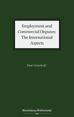 Cover image for Employment and Commercial Disputes: The International Aspects