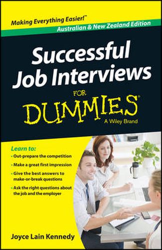 Cover image for Successful Job Interviews For Dummies - Australia / NZ