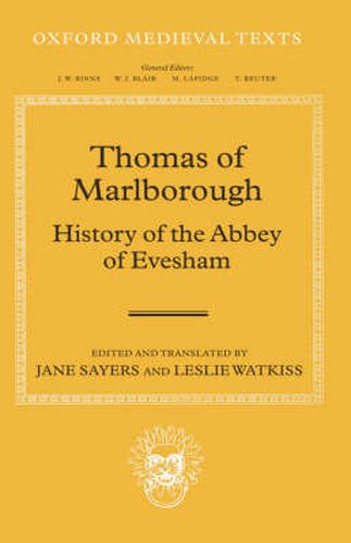 Cover image for Thomas of Marlborough: History of the Abbey of Evesham