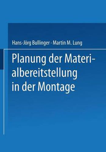 Planung Der Materialbereitstellung in Der Montage