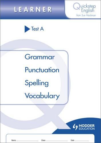 Cover image for Quickstep English Test A Learner Stage