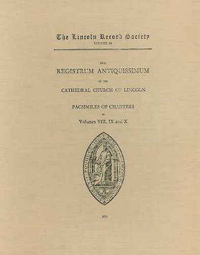 Cover image for Registrum Antiquissimum of the Cathedral Church of Lincoln [facs 8-10]