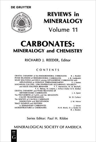 Cover image for Carbonates: Mineralogy and Chemistry