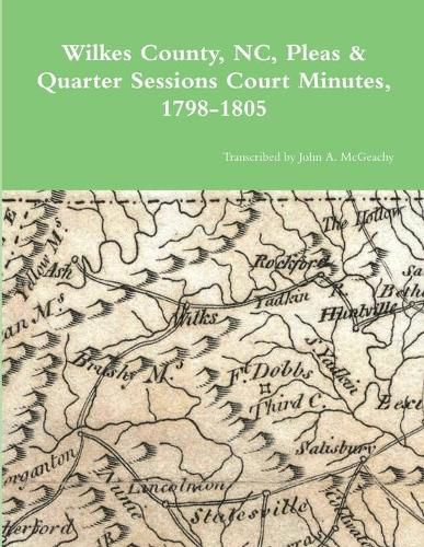 Cover image for Wilkes County, NC, P&Q Minutes, 1798-1805