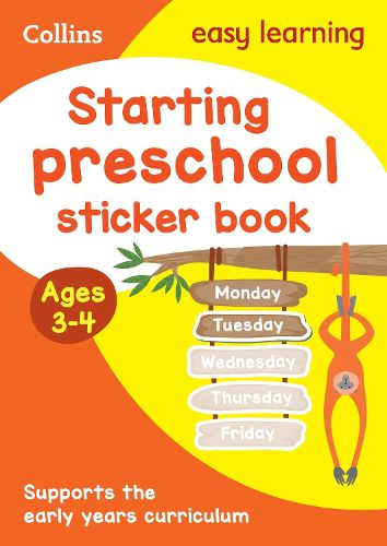 Cover image for Starting preschool Sticker Book Ages 3-4