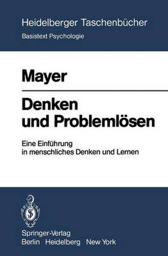 Cover image for Denken und Problemlosen
