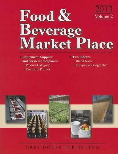 Cover image for Food & Beverage Market Place, 2013: Vol. 2 - Suppliers