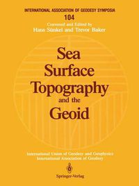 Cover image for Sea Surface Topography and the Geoid: Edinburgh, Scotland, August 10-11, 1989