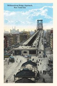 Cover image for Vintage Journal Williamsburg Bridge Approach, New York City