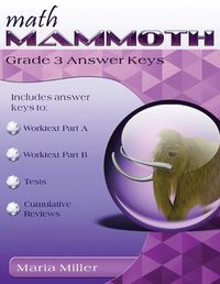 Cover image for Math Mammoth Grade 3 Answer Keys