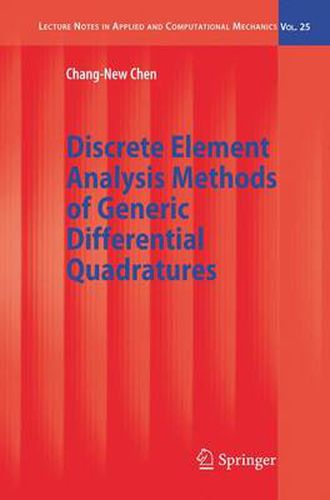 Cover image for Discrete Element Analysis Methods of Generic Differential Quadratures