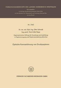 Cover image for Optische Kennzeichnung Von Druckpapieren