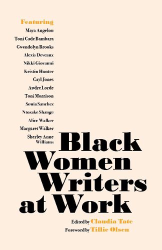 Cover image for Black Women Writers at Work