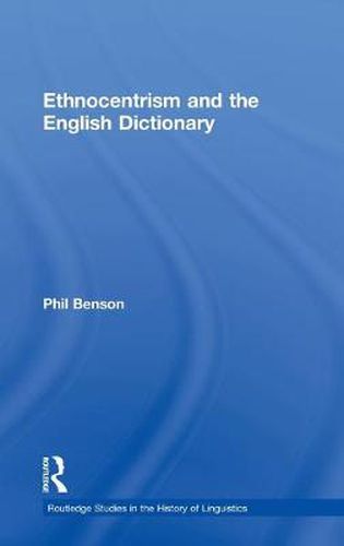 Cover image for Ethnocentrism and the English Dictionary