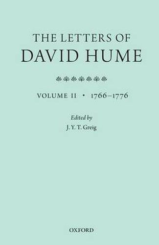 Cover image for The Letters of David Hume: Volume 2