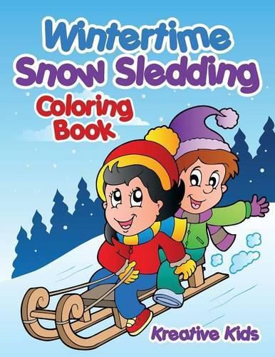 Cover image for Wintertime Snow Sledding Coloring Book