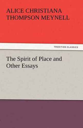 Cover image for The Spirit of Place and Other Essays