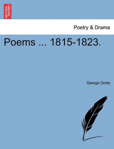 Cover image for Poems ... 1815-1823.