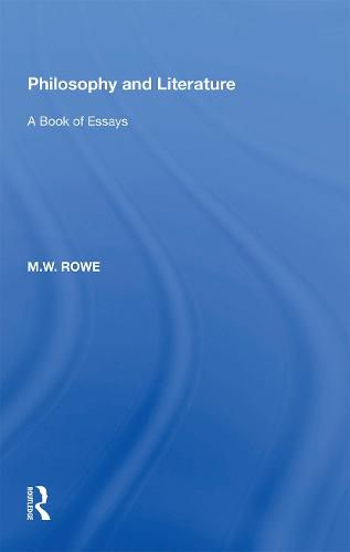 Cover image for Philosophy and Literature: A Book of Essays