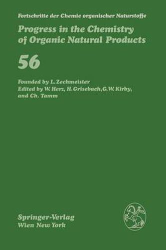 Fortschritte der Chemie organischer Naturstoffe / Progress in the Chemistry of Organic Natural Products