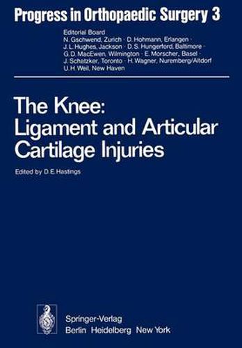 Cover image for The Knee: Ligament and Articular Cartilage Injuries: Selected Papers of the Third and Fourth Reisensburg Workshop held February 27 - March 1, and September 25-27, 1975