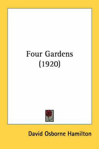 Four Gardens (1920)