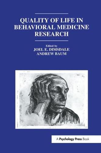 Cover image for Quality of Life in Behavioral Medicine Research