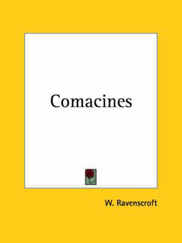 Cover image for The Comacines, The