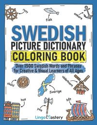 Cover image for Swedish Picture Dictionary Coloring Book