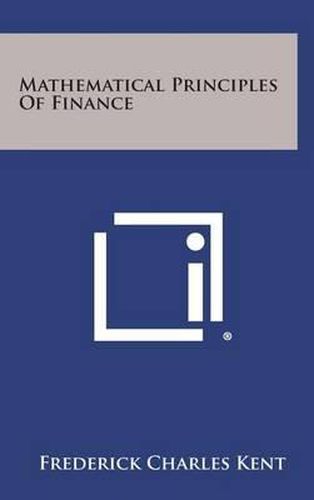 Mathematical Principles of Finance