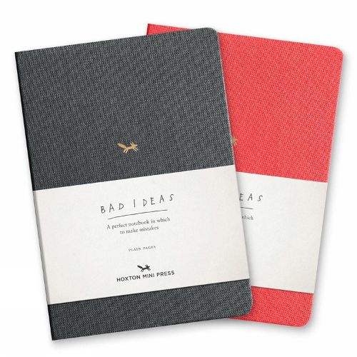 A Notebook For Bad Ideas - Red/plain