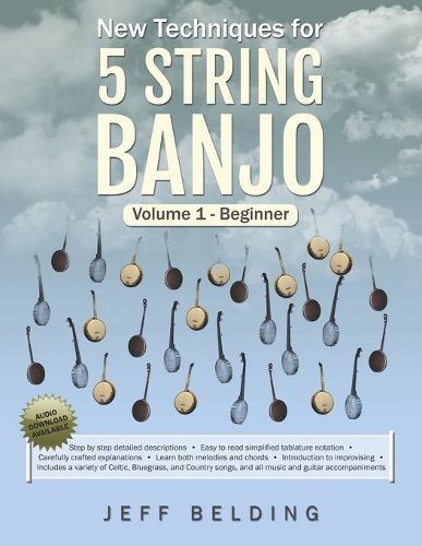 Cover image for New Techniques for 5 String Banjo: Volume 1 Beginner