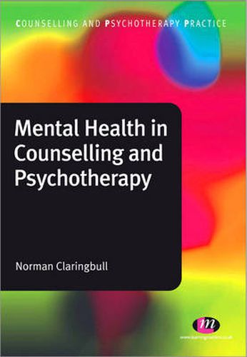 Cover image for Mental Health in Counselling and Psychotherapy