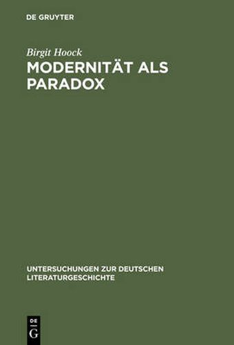 Cover image for Modernitat ALS Paradox: Der Begriff Der >Moderne