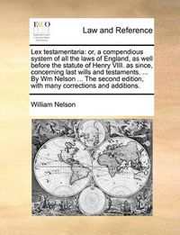 Cover image for Lex Testamentaria