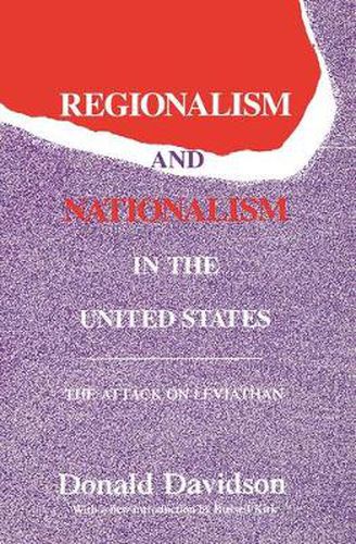 Regionalism and Nationalism in the United States: The Attack on  Leviathan