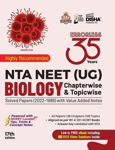 Cover image for 35 Years Nta Neet (Ug) Biology Chapterwise & Topicwise Solved Papers with Value Added Notes (2022 - 1988)