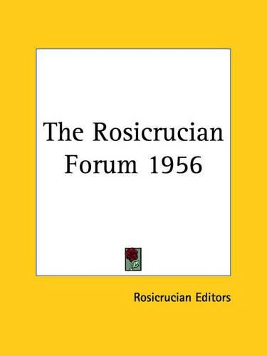 Cover image for The Rosicrucian Forum 1956