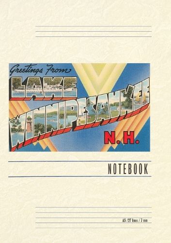 Cover image for Vintage Lined Notebook Greetings from Lake Winnipesaukee