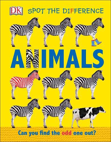 Cover image for Spot the Difference Animals: Can you Find the Odd One Out?