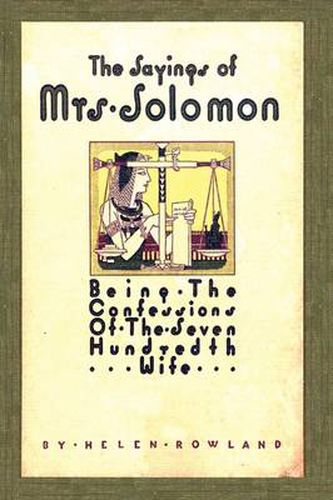 Cover image for The Sayings of Mrs. Solomon