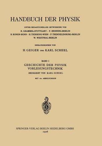 Cover image for Geschichte Der Physik Vorlesungstechnik