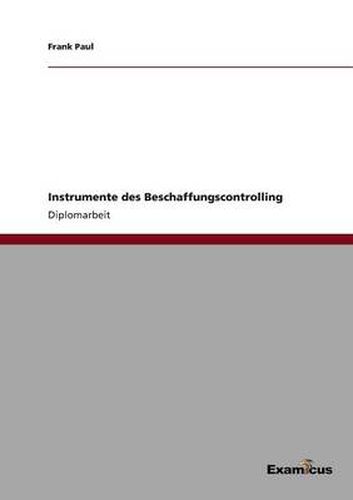 Cover image for Instrumente des Beschaffungscontrolling