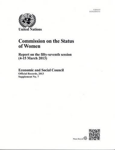 Cover image for Commission on the Status of Women: report on the fifty-seventh session (4-15 March 2013)