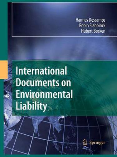 Cover image for International Documents on Environmental Liability