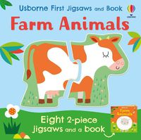 Cover image for Usborne First Jigsaws: Farm Animals