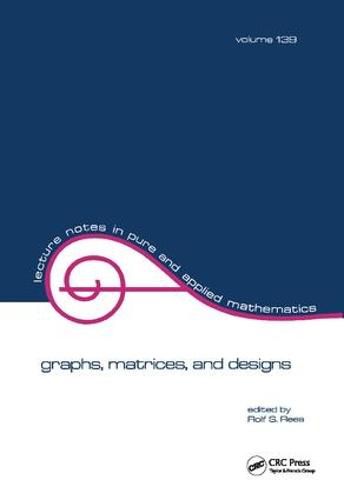 Cover image for Graphs, Matrices, and Designs